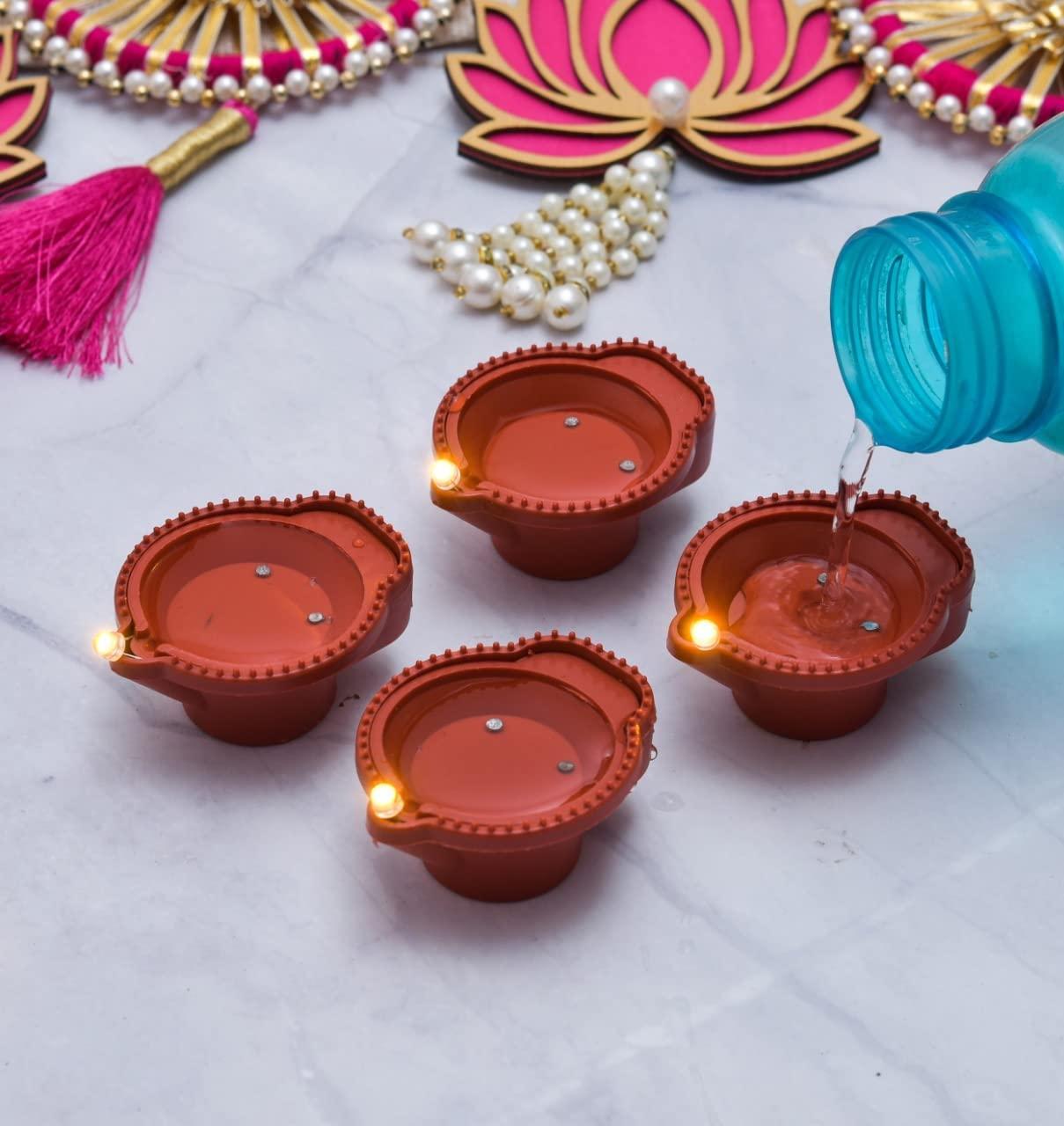 LED Water Sensor Diyas (Re-Usable & Long Lasting)