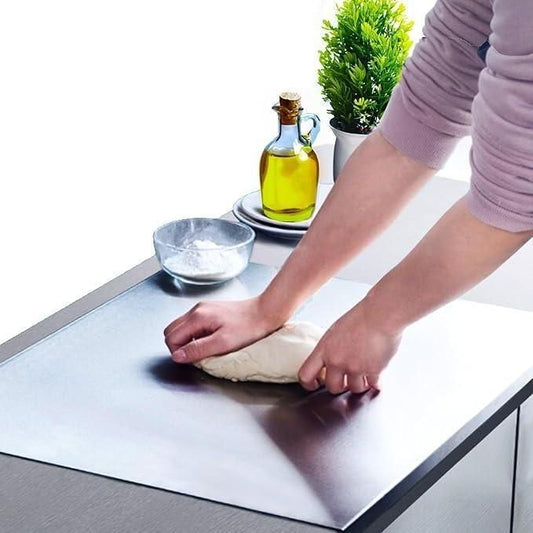 Scratch Less Stainless Steel Chopping Board (35x31cm)